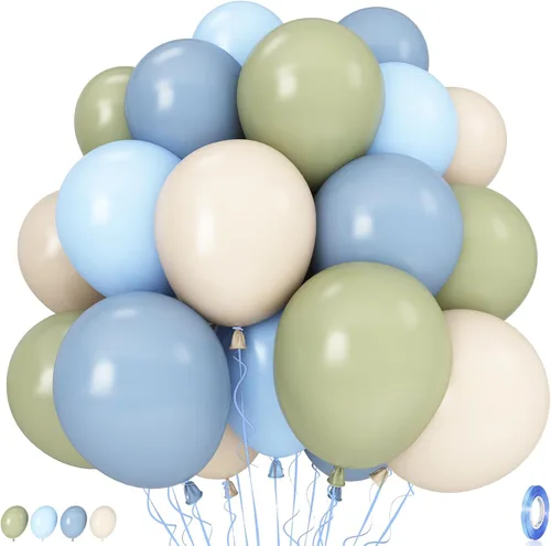 Miniatura 19 de Globos pastel, 12 pulgadas, 35 globos, látex rosa claro, azul, amarillo, blanco, multicolor, niños, graduación, Pascua, boda, fiesta arcoíris