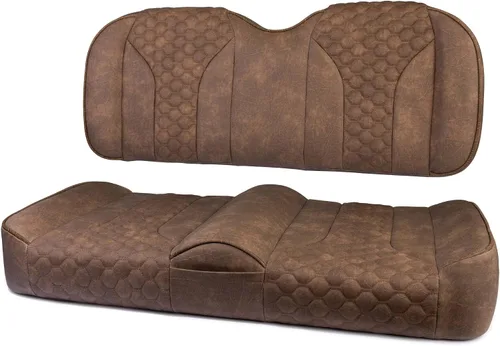 Miniatura 7 de MODZ® FS2 Custom Golf Cart Asiento Delantero para Yamaha Drive2 - [2017-Up] - [Añadir $40] - Base Marrón - Patrón Cobra