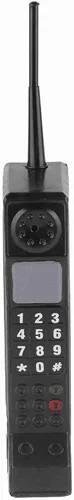 Miniatura 4 de Adorno retro de ladrillo para teléfono celular, modelo vintage de teléfono celular, adornos de simulación a la antigua moda (negro), Negro -, Vintage