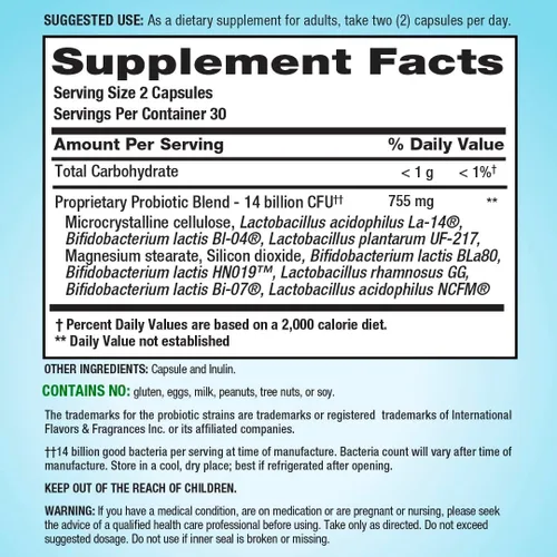 Miniatura 2 de Nutrition Now PB8 Acidophilus Cápsulas 60 CT