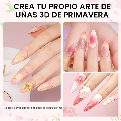 Miniatura 4 de Makartt Arte de uñas en gel 3D, pegamento de gel para esculpir para dibujar, moldear, escultura, gemas y decoración, esmalte de gel transparente que