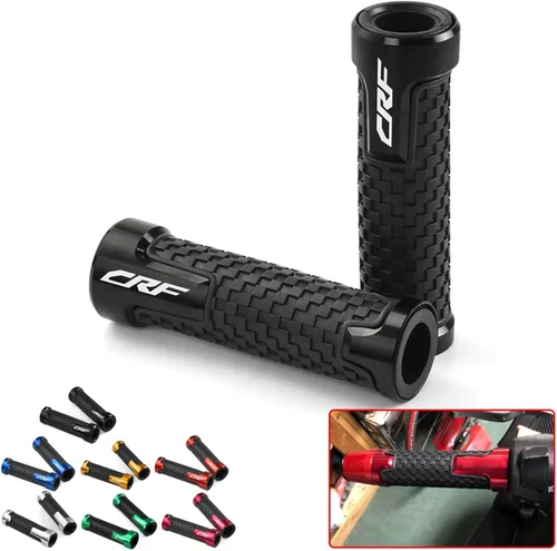 Miniatura 4 de Empuñaduras de manillar de motocicleta para Honda CRF250X CRF450R CRF450X CRF450RX CRF 250 450R XR 400 motocicleta antideslizante Agarres para Negro