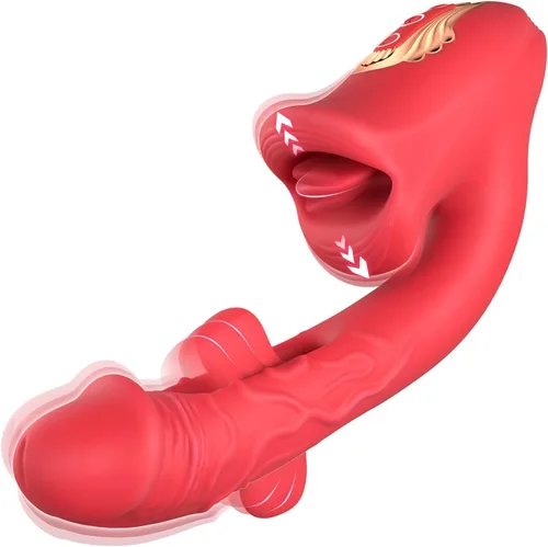 Miniatura 8 de Vibrador para adultos, juguetes sexuales para mujeres, aplicación de control remoto, lengua, rosa, juguete sexual, consolador, vibrador de punto G