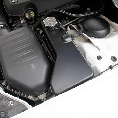 Miniatura 2 de crosselec Cubierta de tapa de tanque de refrigerante negro mate para Dodge Challenger Charger Chrysler 300/300c 2011-2021