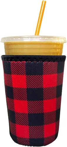 Miniatura 80 de Funda Koverz para café helado, funda aislante de neopreno para taza, se ajusta a una taza de café de 32 Oz., lavable y reutilizable, accesorios