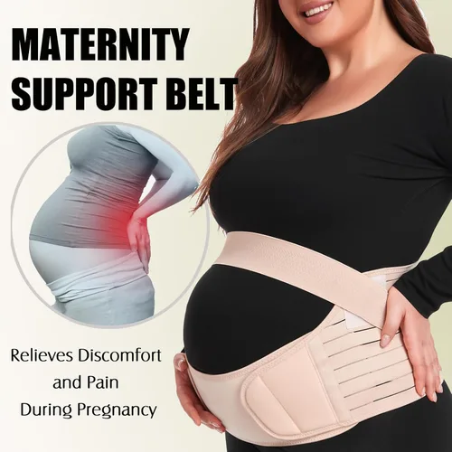 Miniatura 4 de Banda de apoyo para el vientre para embarazada, cinturón de maternidad, bandas de apoyo para el vientre para mujeres embarazadas, banda ligera