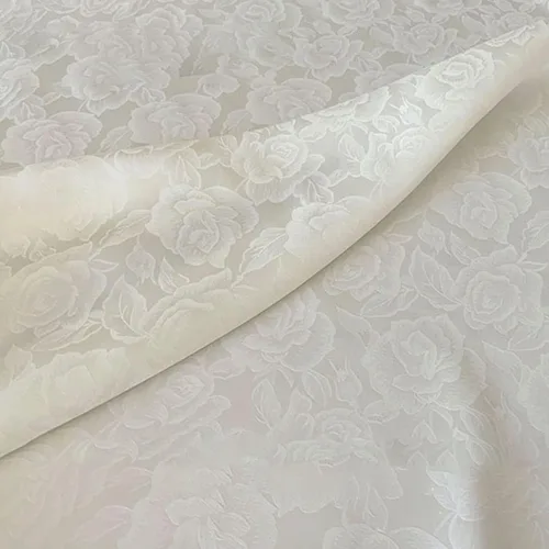 Miniatura 9 de Brocado tela jacquard entretejida Noble seda de morera satén vintage elegante rosa patrón de tela para disfraces Cheongsam Kimono 114X50cm, verde