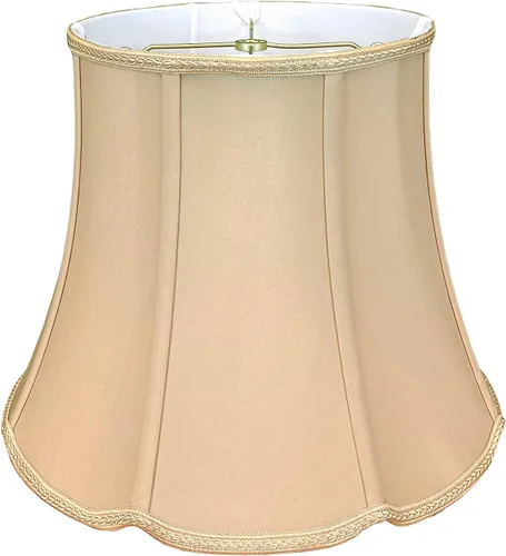 Miniatura 8 de Royal Designs - Pantalla de lámpara de diseño con muesca en V con parte inferior de tambor, cáscara de huevo, 10 x 14 x 11.5 pulgadas Eggshell