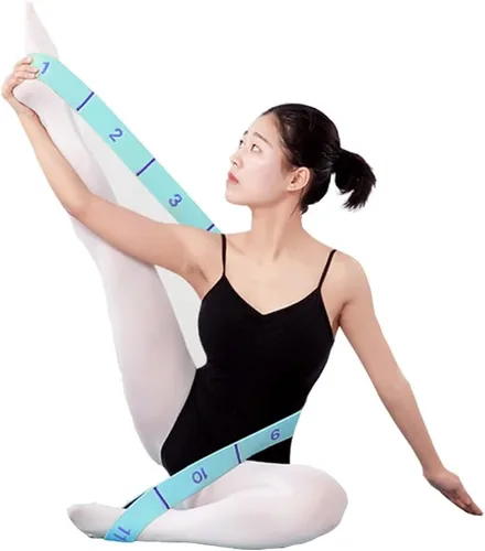 Miniatura 2 de Banda elástica de 11 bucles - Correa de estiramiento para yoga, pilates, ballet y fisioterapia para flexibilidad, estiramiento de piernas y 11