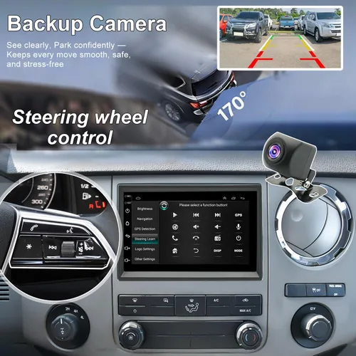 Miniatura 7 de Radio de coche mejorada para Ford F250/F350 2006-2016, F-150 F150 2004-2008, Mercury Milan 2006-2009, Shelby GT500 2007-2009, pantalla táctil