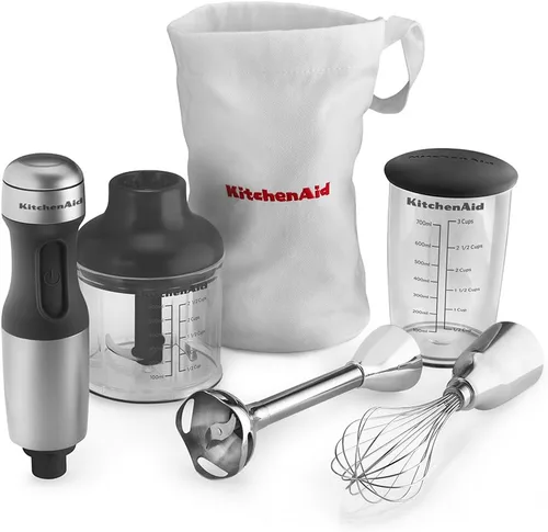 Miniatura 2 de Batidora de mano KitchenAid khb2351, 3 velocidades, Plateado Contour