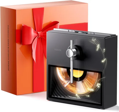 WSKEN Altavoz Bluetooth retro, regalos para amantes de la música, mujeres, hombres, inauguración de la casa, decoración de escritorio estética