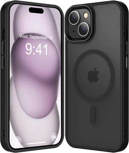 Miniatura 183 de Fuerte magnético para iPhone 11, compatible con Magsafe, [resistente a caídas de 13 pies] Funda trasera translúcida mate con sensación de piel