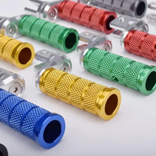 Miniatura 8 de Estriberas de motocicleta compatibles con Suzuki GSX250R Gixxer SF250 Gixxer 250/150 V-STROM250 360° giratorio ajustable antideslizante diseño CNC