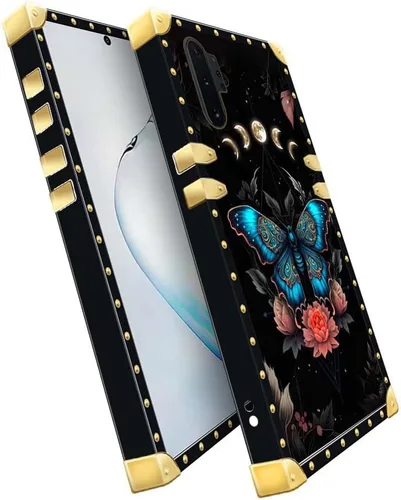 Miniatura 4 de Funda compatible con Samsung Galaxy Note 10 Plus, diseño de mariposas y flores, tierra, para mujeres y niñas, TPU suave, a prueba de golpes, funda