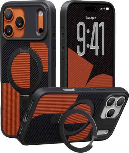 Miniatura 67 de CASEKOO- Funda para iPhone 15 c/soporte magnético invisible [protecc. militar contra caídas] [compatible c/MagSafe], a prueba de impactos, delgada