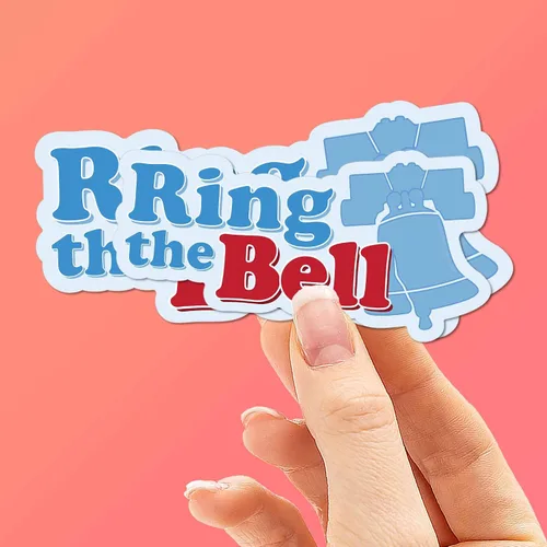 Miniatura 2 de Ring the Bell - Adhesivo para botella de agua Hydroflask, calcomanías de béisbol para laptop, regalos de los Phillies