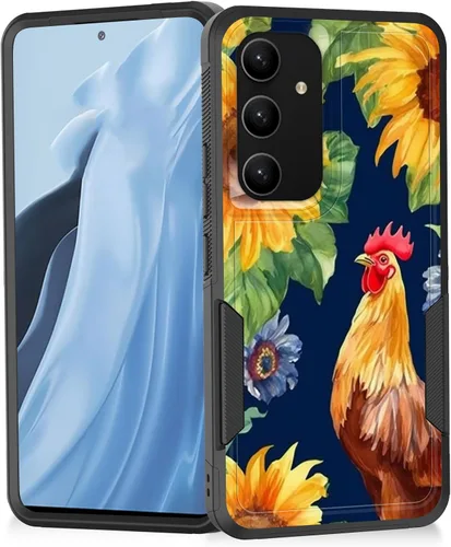 Miniatura 129 de Funda para Galaxy A14 5G, resistente de doble capa híbrida de policarbonato duro, goma suave, a prueba de golpes, funda protectora resistente