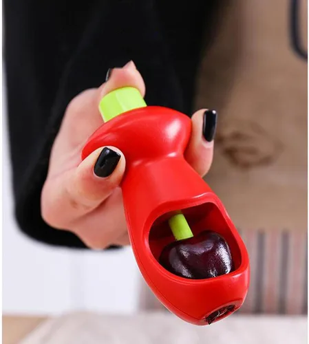 Miniatura 5 de HEMOTON Cherry Pitter Fruit Core Remover Tool Gadget de cocina para eliminación rápida de cereza y fruta Núcleo Diseño para uso doméstico
