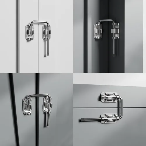 Miniatura 2 de ETEKJOY Cerradura de Bucle para Puerta Corrediza de Patio de 2-3/8 Pulgadas Gancho de Pestillo en Forma de U para Ventana Granero Jardín Puerta