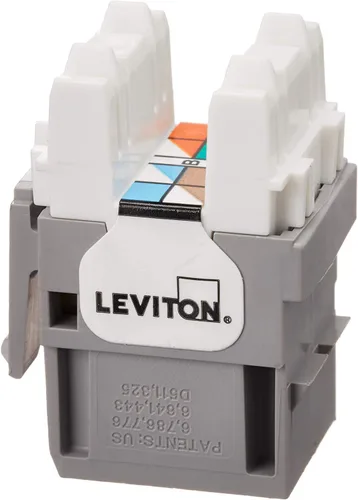 Miniatura 16 de Leviton Extreme 6+ QuickPort Connector, CAT 6, paquete de 150, 61110-JW6, blanco