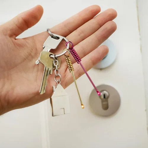 Miniatura 4 de 10 piezas mini cuchara pequeña pala cuchara portátil colgante cucharas pequeñas polvo cucharas para especias sales arena especias cucharada