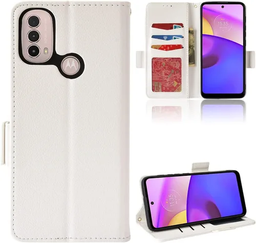 Miniatura 201 de Funda de piel sintética compatible con Motorola Moto E22 4G, funda de piel sintética compatible con Motorola Moto E22i 4G, color negro