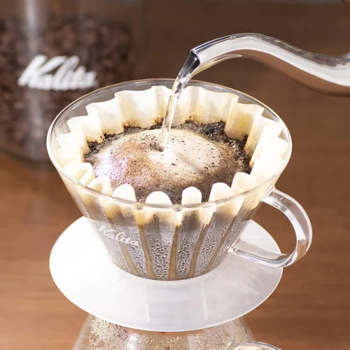 Miniatura 4 de Kalita Wave Paper - Filtros de café I de tamaño más grande 185 I 100 unidades, especialmente para verter sobre gotero, hice en Japón, grande, blanco