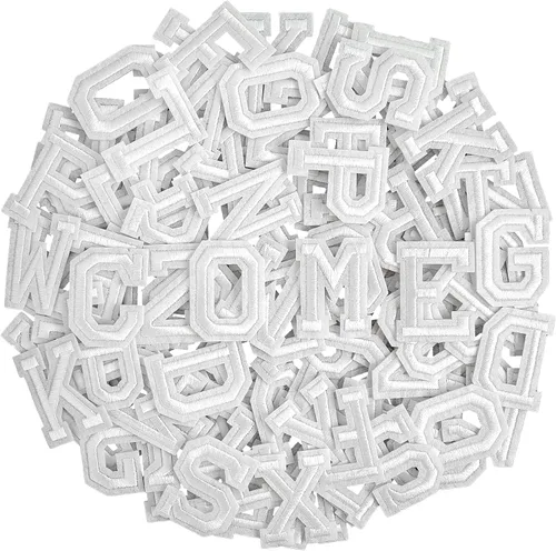 Miniatura 12 de 104 parches de letras doradas para planchar, letras de tela bordadas para ropa, chaquetas, jeans, sombreros, mochilas, calcetines Dorado