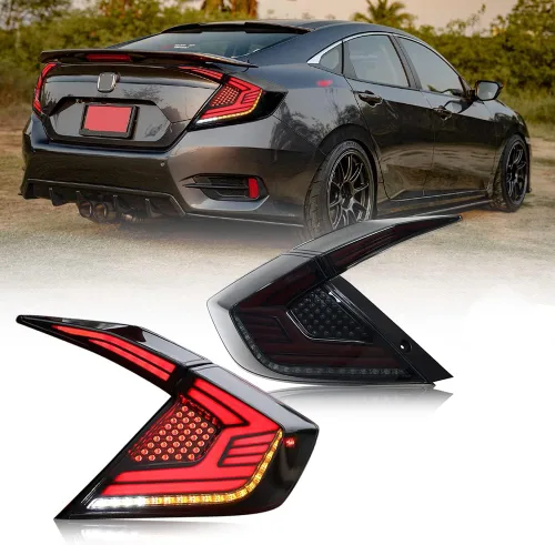 Miniatura 17 de T T-ABC Nuevas luces compatibles con Honda Civic 2006-2026, LX EX EXL Sport Touring Type R, lámpara híbrida de 8ª 10ª generación Accesorios