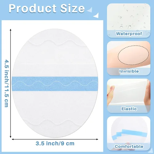 Miniatura 3 de Toulite 48 piezas de calcomanías antirozaduras para el interior del muslo, cintas para muslos, protección contra rozaduras, cinta de prevención