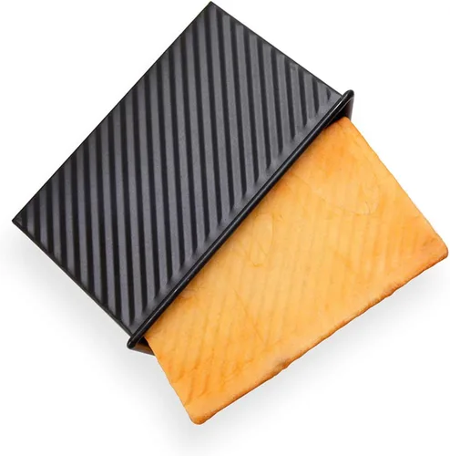 Miniatura 6 de CHEFMADE - Molde con tapa para pan, antiadherente, de acero de carbono, duradero, para hornear, para pastel de carne