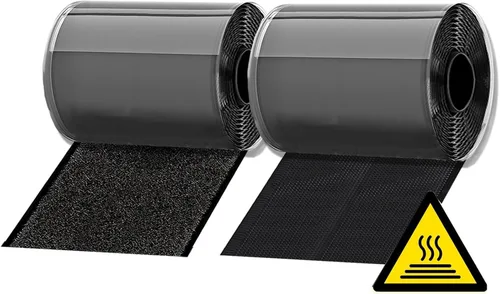 Cinta de velcro de alta temperatura de 4.3 in de ancho y 6.6 ft de largo con cierre de tela de nailon adhesivo resistente para cojines de sofá,