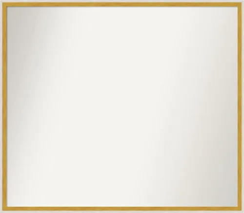 Miniatura 343 de Amanti Art Espejo de baño blanco para sobre el fregadero, 32 x 45 pulgadas, espejo de tocador rectangular blanco esbelto, marco de madera moderno