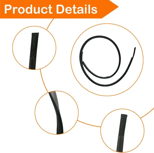 Miniatura 4 de 2 piezas de moldura de goteo de techo burlete compatible con Toyota Camry 2012-2017, kit de sellado de moldura de techo lado izquierdo y derecho