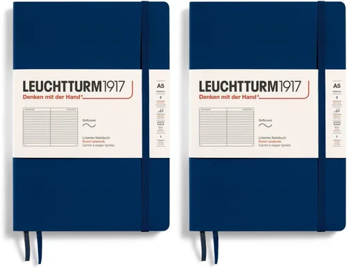 Miniatura 3 de LEUCHTTURM1917 - Cuaderno de tapa blanda tamaño mediano A5 - 123 páginas numeradas para escritura y diario (verde menta, punteadas)