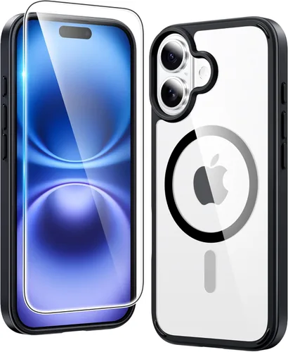 Miniatura 1557 de FNTCASE Funda para iPhone 13 Pro-Max: Fundas magnéticas transparentes compatibles con Magsafe Slim anti amarillamiento protección contra caídas