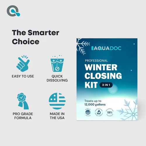 Miniatura 7 de AquaDoc - Kit de preparación para el invierno para piscinas, trata hasta 12,000 galones, kit de cierre de invierno de 3 partes para piscinas