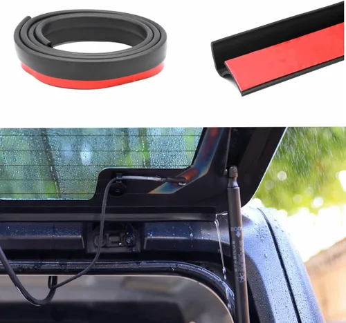 JVMA Deflector de lluvia para ventana trasera, tapa de maletero, riel de lluvia, sellado climático para Jeep Wrangler JL JK 2008-2026 Accesorios