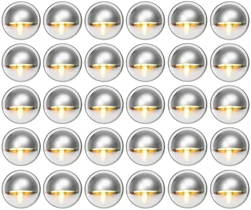 Miniatura 16 de FVTLED juego de luces para escalera, bajo voltaje y resistente al agua IP65 para exteriores con forma de media luna 1-2/5 pulgadas. Luces LED