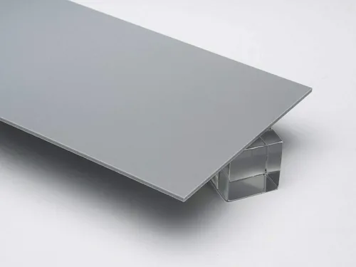 Hoja de plexiglás acrílico gris sólido de 1/8" (0.118") 12"x12" fundido 0.118 in grueso AZM