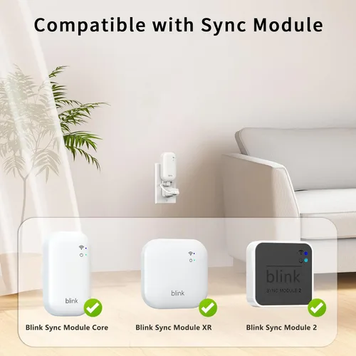 Miniatura 7 de Nuevo Blink - Soporte de pared para cámara para exteriores, montaje ajustable de 360° y carcasa protectora a prueba de clima con módulo Blink Sync