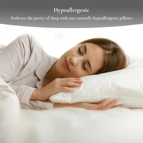 Miniatura 4 de Sleep & Beyond myDual Side Pillow: almohada de lana 100% natural, soporte para cuello y columna vertebral, ajustable y lavable, diseño cómodo