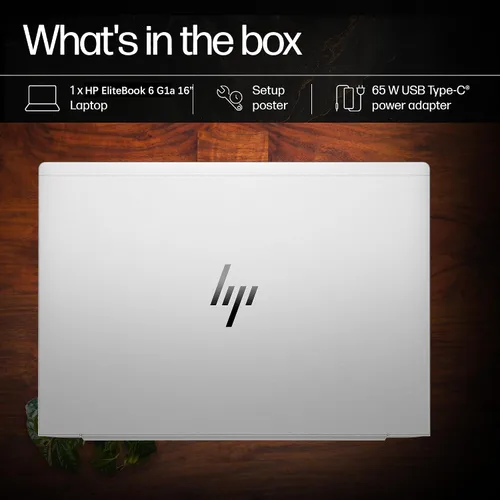 Miniatura 8 de HP Laptop EliteBook 2026 de 16 pulgadas, AMD Ryzen 5 200 Copilot AI PC, 16 GB DDR5 RAM, 512 GB PCIe SSD, FHD+, seguridad empresarial, carga rápida