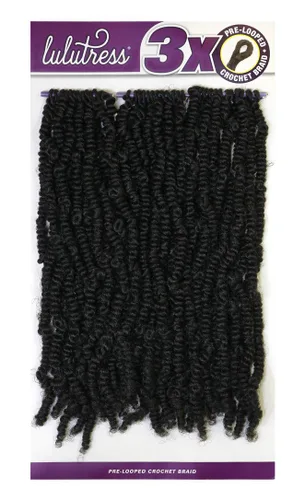 Miniatura 3 de Sensationnel Hair - Trenzas de ganchillo Lulutress 3X Bomb Twist de 12 pulgadas (paquete de 3, 2)