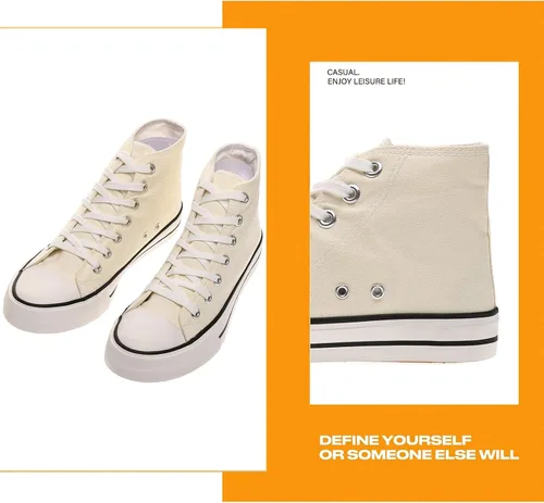 Miniatura 4 de rosyclo Tenis de lona para mujer, con cordones, clásicos, casuales, para caminar