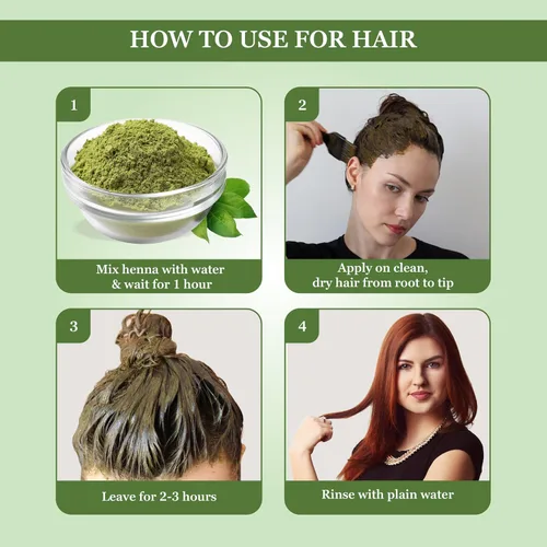 Miniatura 3 de Prem Dulhan Polvo natural de henna mehendi de 35.27 onzas (2.2 lbs) – Coloración orgánica del cabello sin químicos y acondicionamiento profundo