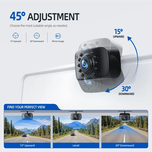 Miniatura 7 de eRapta ERT01 Cámara de respaldo HD para placa de matrícula de visión trasera cámara de reversa universal para camioneta, automóvil, SUV, ángulo