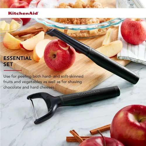 Miniatura 3 de KitchenAid Universal Euro Y Pelador, Juego De 2, Negro