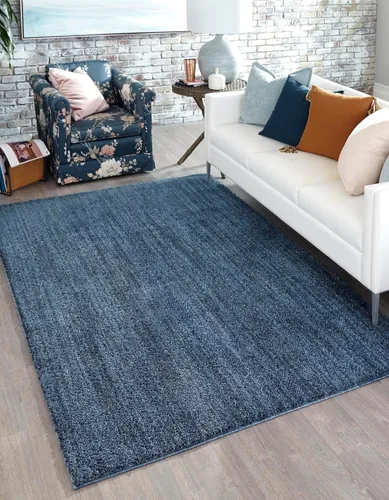 Miniatura 41 de Unique Loom Shaggy Chic Collection - Alfombra de área lanuda (9 pies 4 pulgadas x 12 pies 2 pulgadas, rectangular, color blanco sal marina)